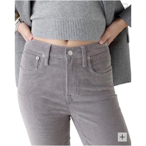 NEW J. Crew Gray Vintage Slim Straight Corduroy Pants Size 28 Preppy Casual Work - Picture 4 of 12
